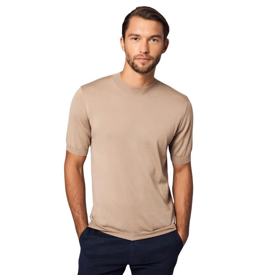 T-shirt slim fit in cashmere e seta Essential