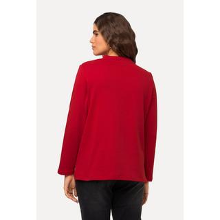 Ulla Popken  Sweat-shirt en A, col montant, manches longues salsa 