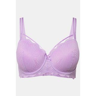 Ulla Popken  Reggiseno con ferretto, coppe morbide, pizzo, laccetti e coppa B-F 