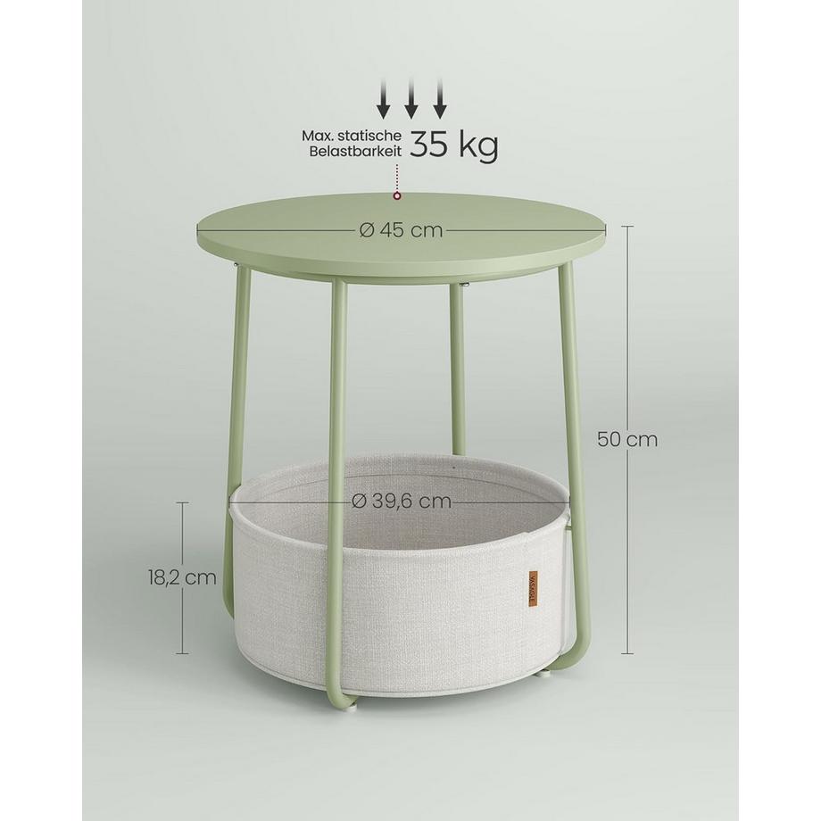 Songmics Beistelltisch mit Stauraum  