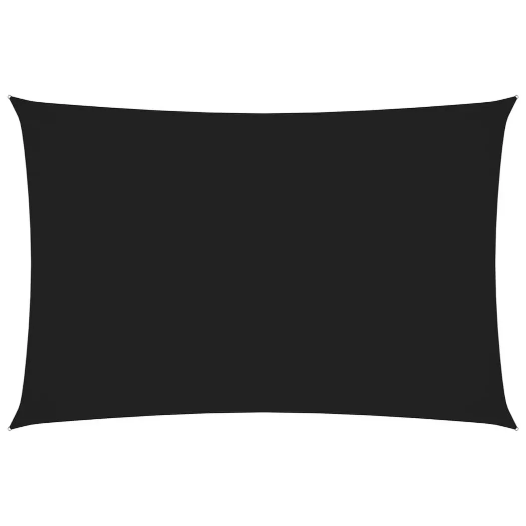 Parasole A Vela Oxford Rettangolare 3x5 M Nero - Vidaxl