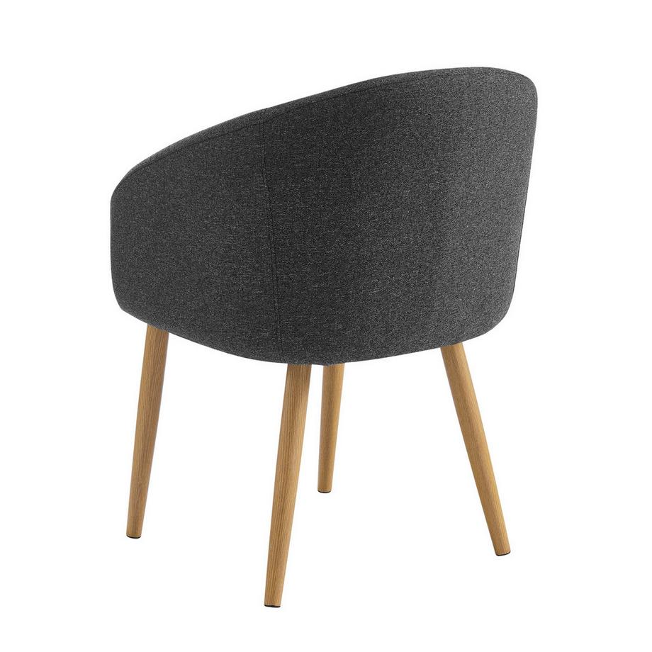 mutoni Poltrona Momentum nera (set di 2)  