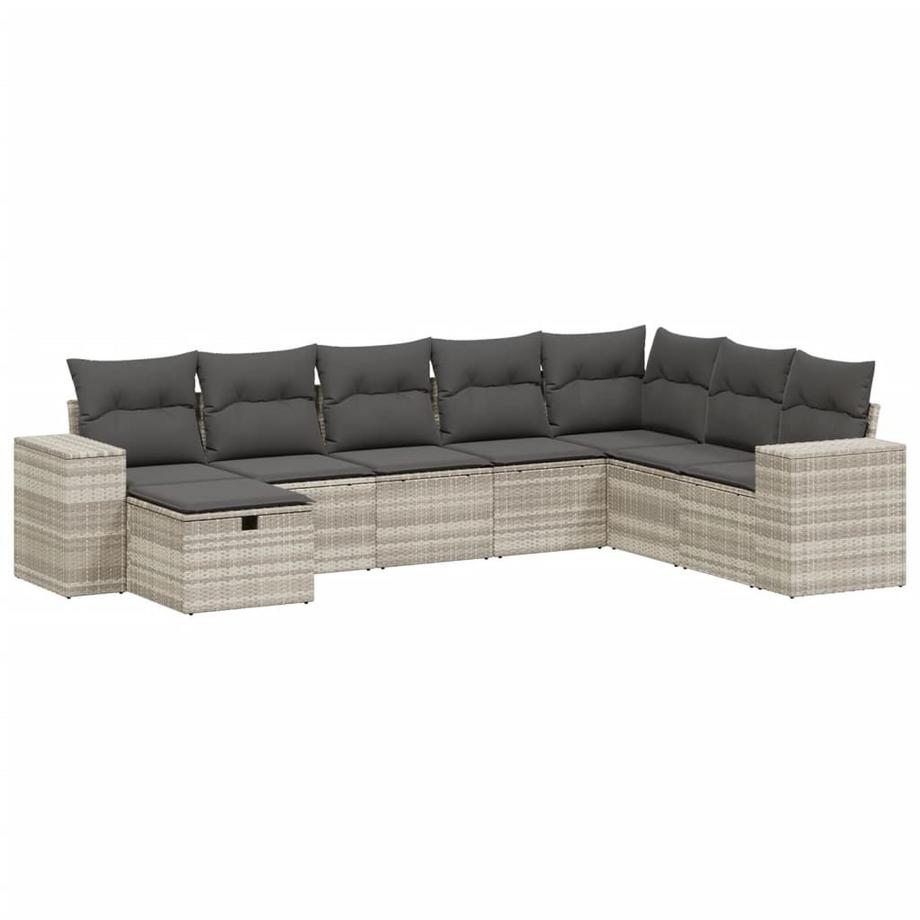 set divano da giardino Polirattan