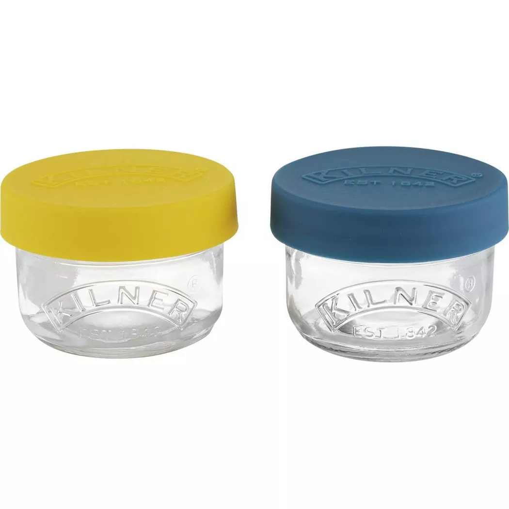 Kilner Set Of 2 Snack And Store Pots 125ml