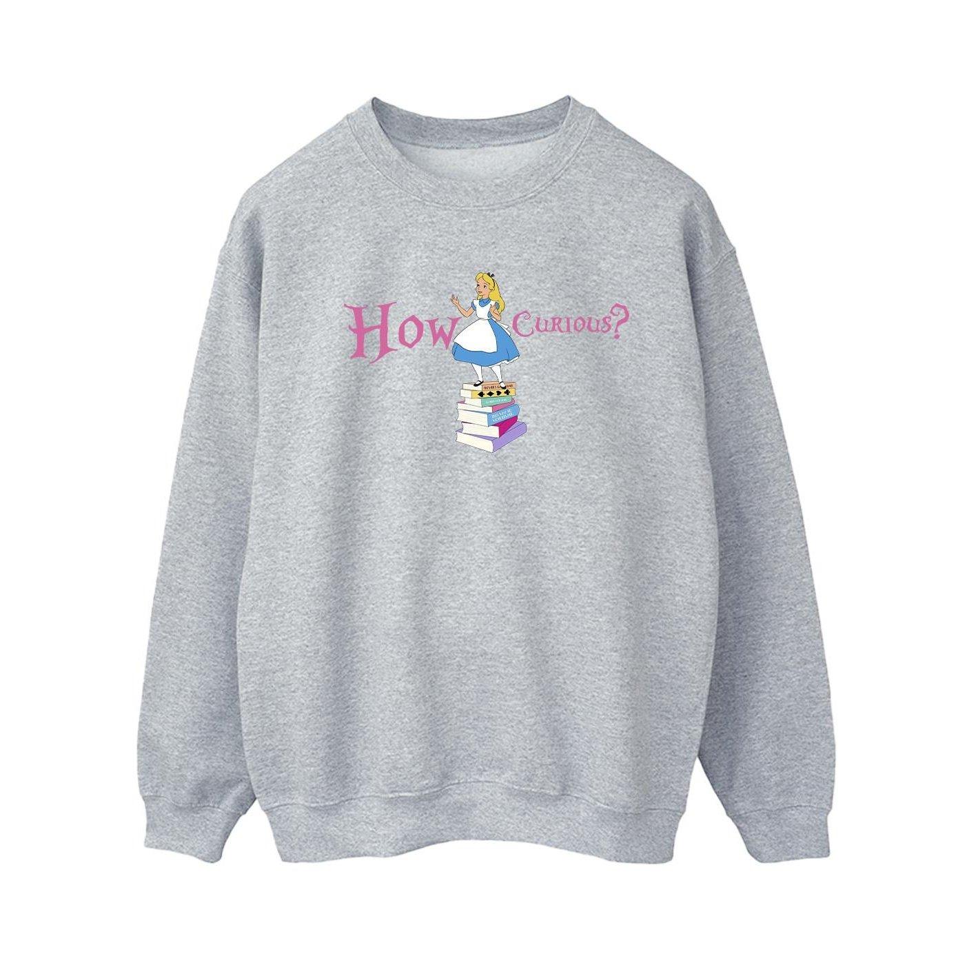 Disney  Alice In Wonderland How Curious Sweatshirt 