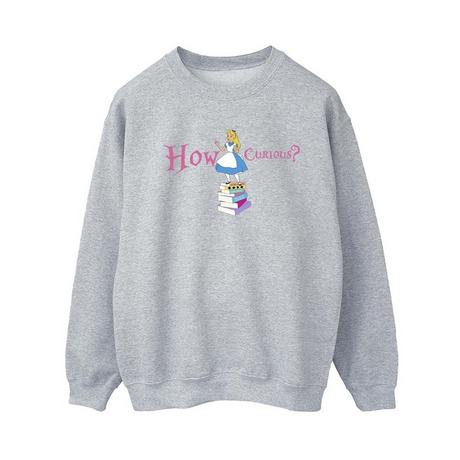 Disney  Sweat ALICE IN WONDERLAND HOW CURIOUS 