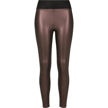 damen leggings in großen größen urban classic faux leather wait