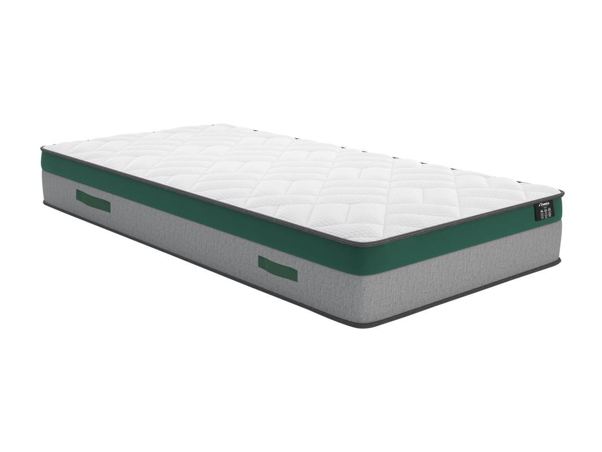 DREAMEA Ensemble cadre à  lattes + matelas ressorts ensachés ép PRESTIGE de DREAMEA  