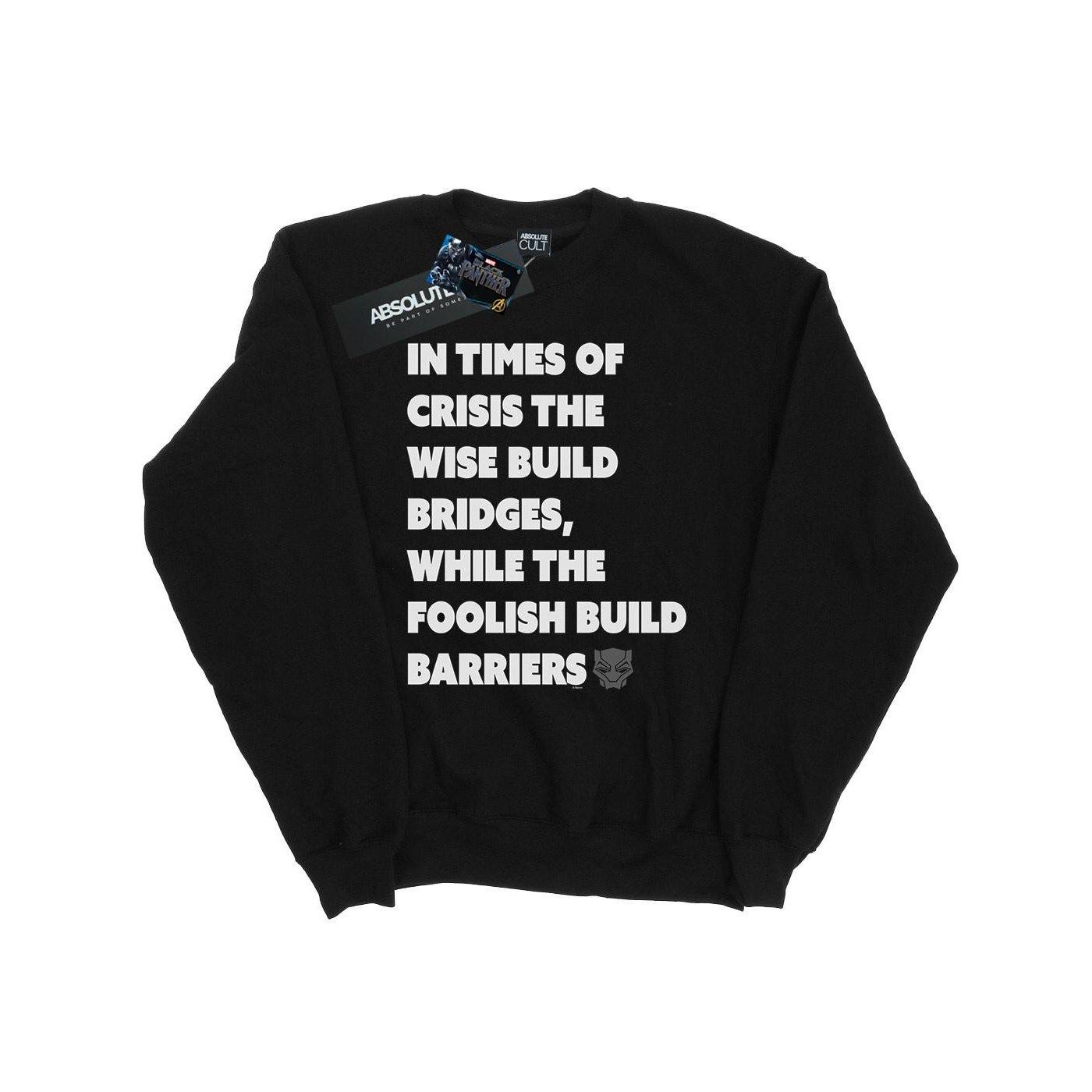 Image of Black Panther Times Of Crisis Sweatshirt Mädchen Schwarz 152-158