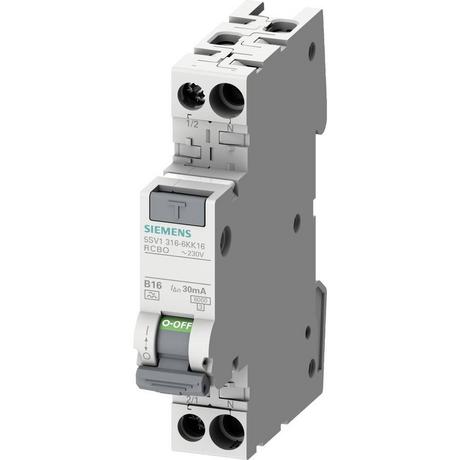 Siemens  Disjoncteur différentiel combiné compact 6 kA type A 30 mA B6 