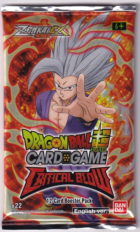 Bandai  Zenkai Series 05 Critical Blow B22 Booster Pack - Dragon Ball Super Card Game - EN 