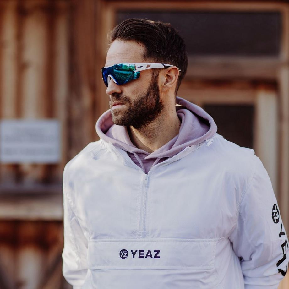 YEAZ  SUNBLOW Occhiali da sole sportivi bianco/blu brillante 