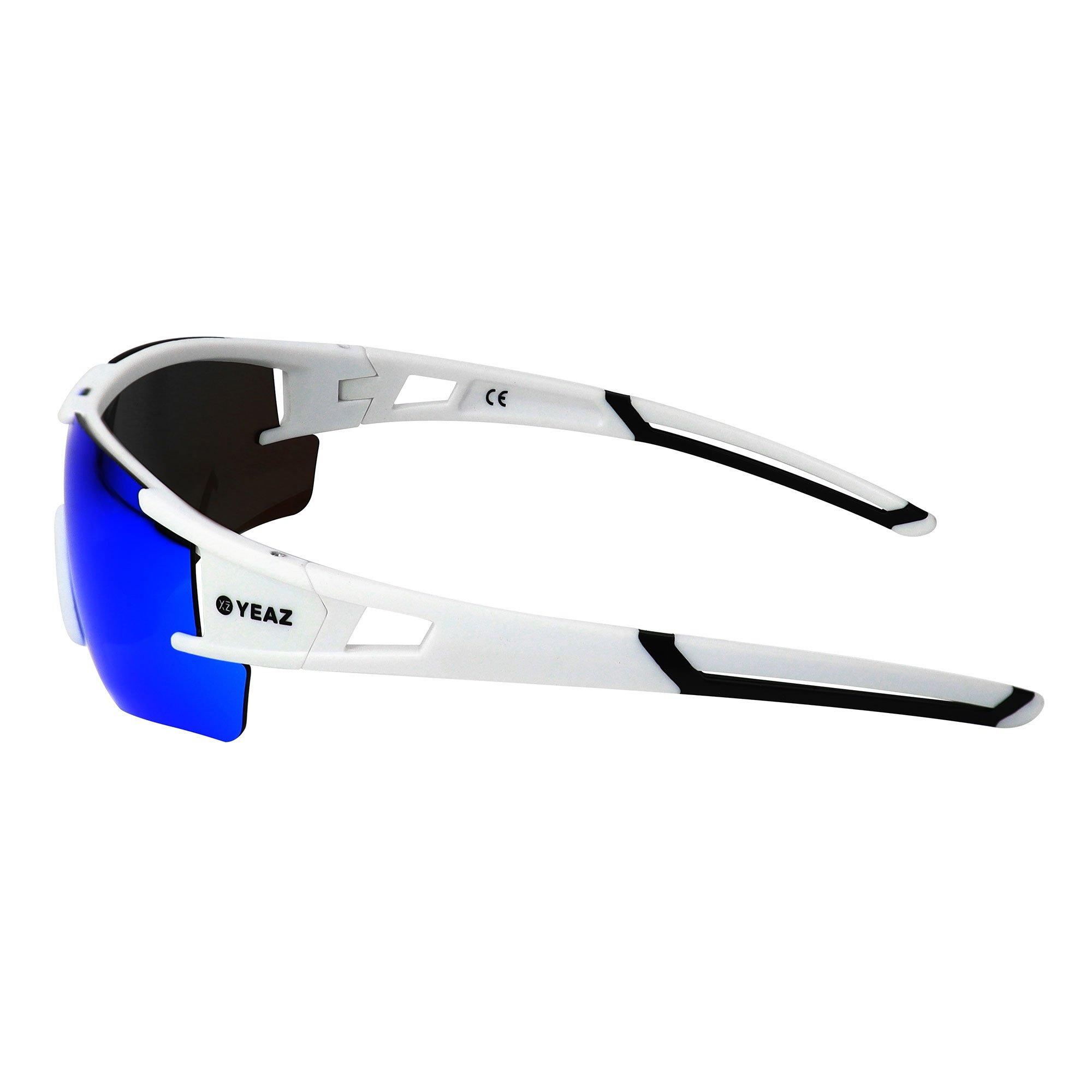 YEAZ  SUNBLOW Lunettes de soleil de sport Bright White/Blue 