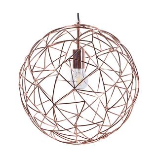 Beliani Lampe suspension en Métal Glamour LEMME  