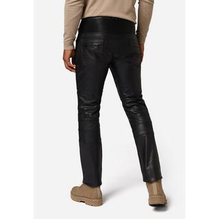 RICANO  Pantalon en cuir pour homme Franklin, dans un style classique à cinq poches avec des applications de motard. 