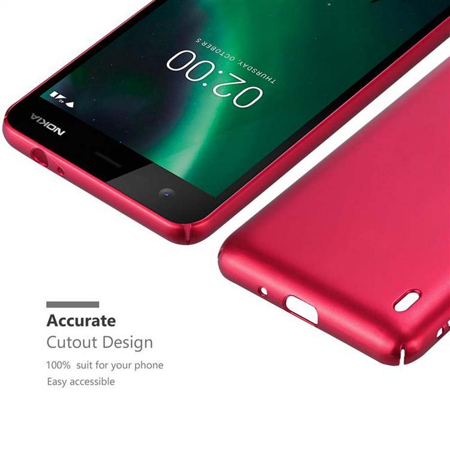 Cadorabo  Hülle für Nokia 2 2017 Hard Case in Metall Optik 