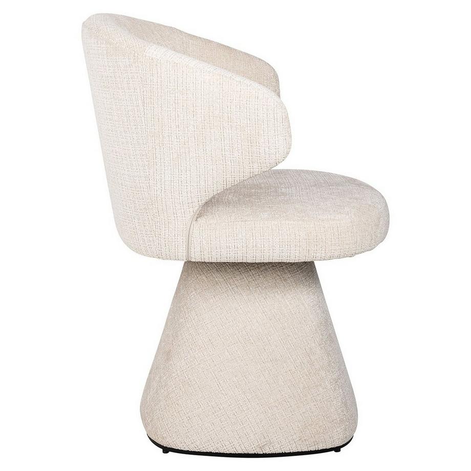 mutoni Chaise de salle à manger Gatsbi beige chenille  