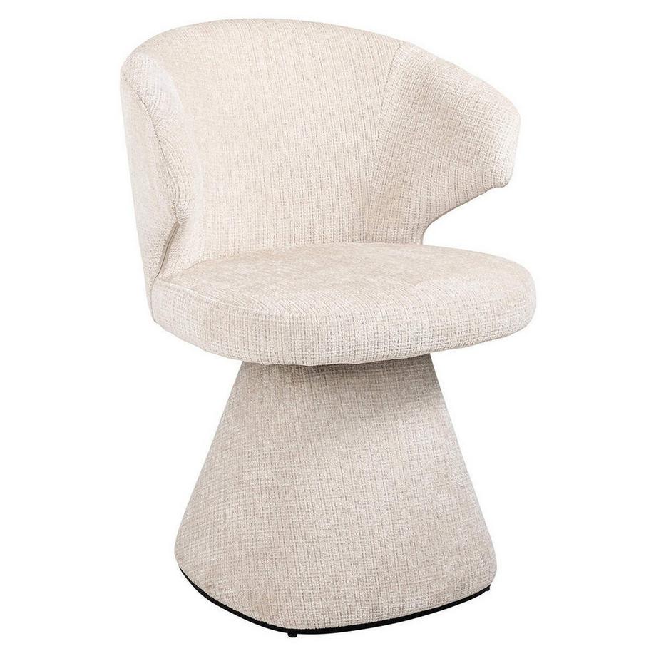 mutoni Chaise de salle à manger Gatsbi beige chenille  