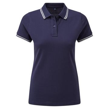 Poloshirt Mit kontrastfarbenen Streifen