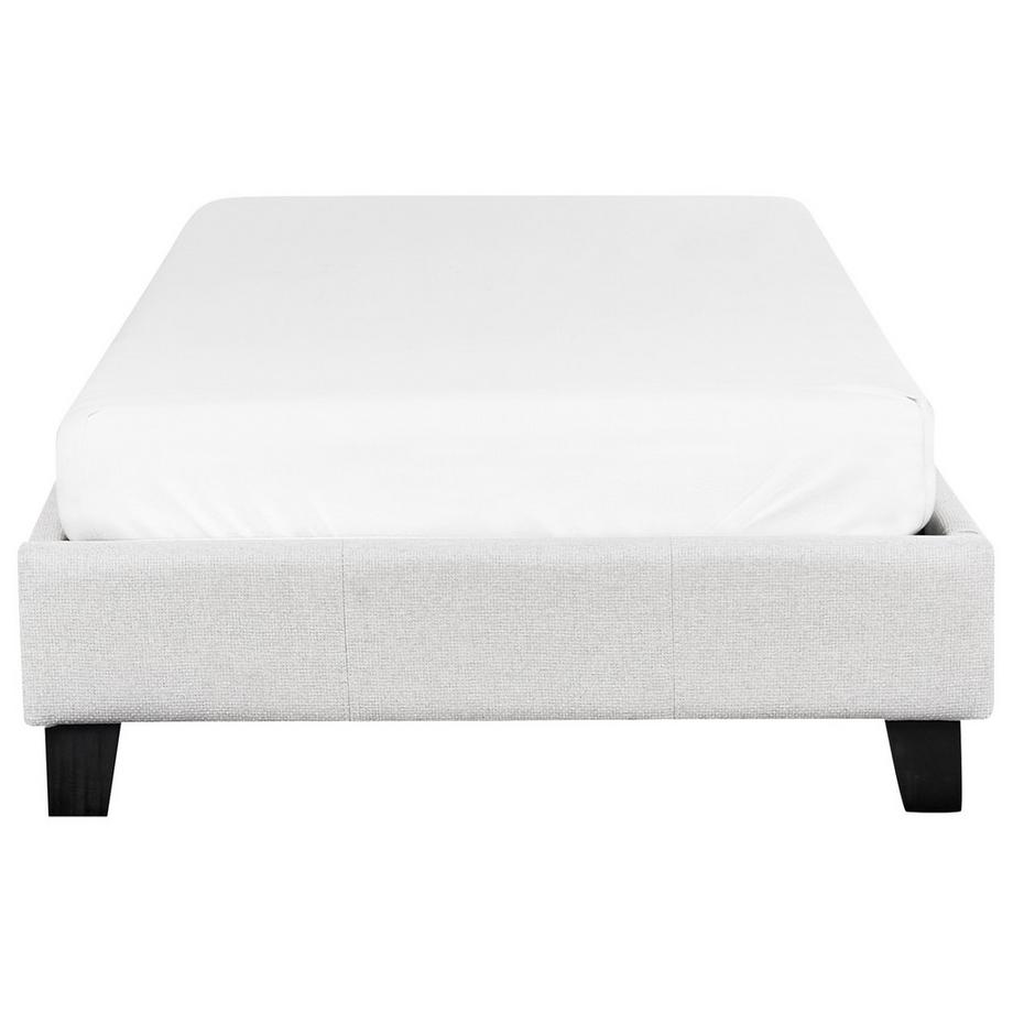 Beliani Lit sans tête de lit en Tissu  ROANNE  