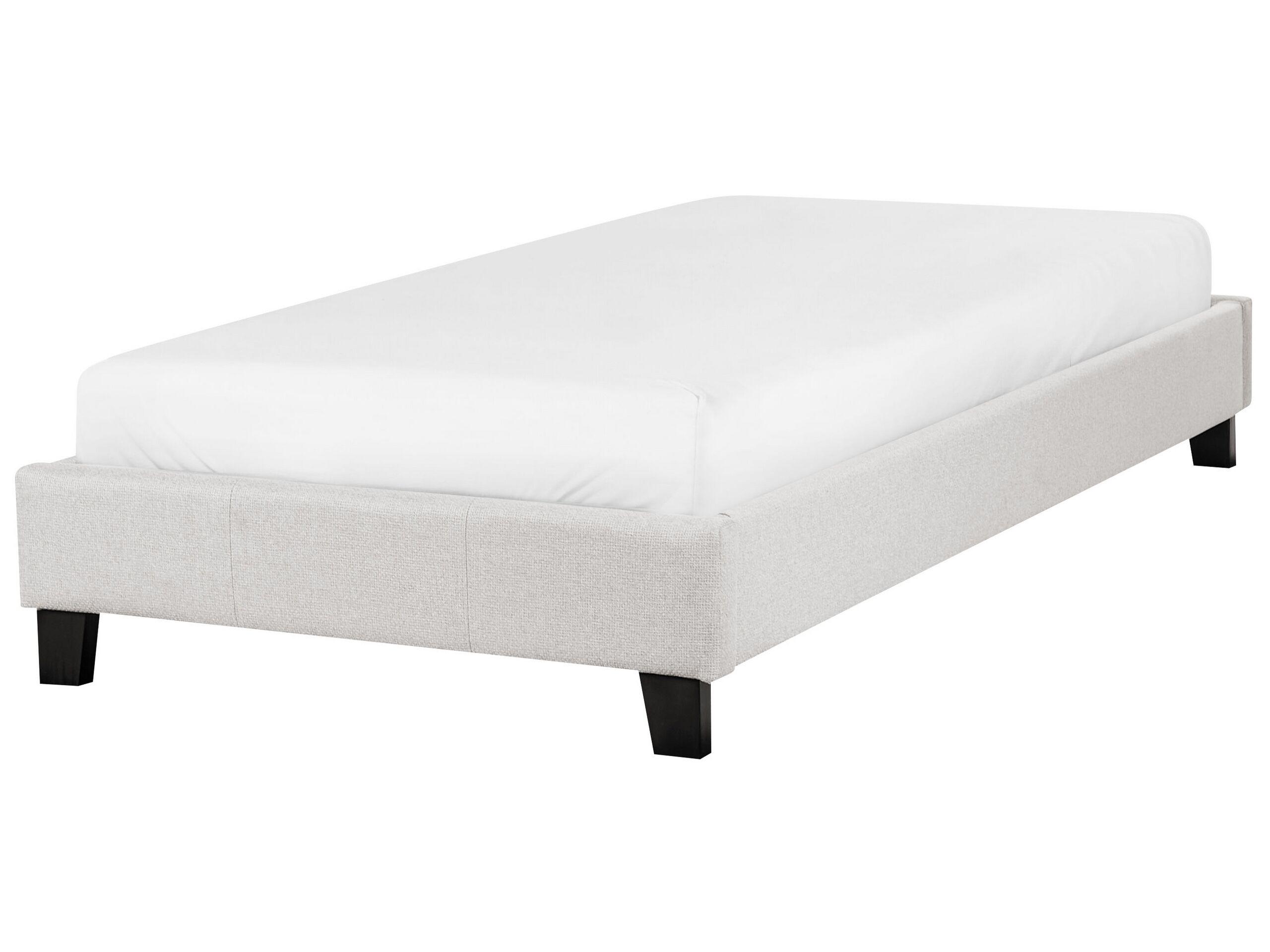 Beliani Bett mit Lattenrost aus Polyester Modern ROANNE  