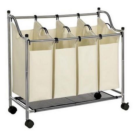 Songmics Songmics LSF005S Wäschekorb 140 l Rechteckig Polyester Beige  