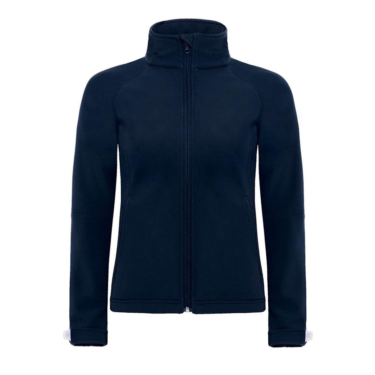 Image of B&c Softshelljacke Mit Kapuze, Winddicht, Wasserfest, Atmungsaktiv Damen Marine XL