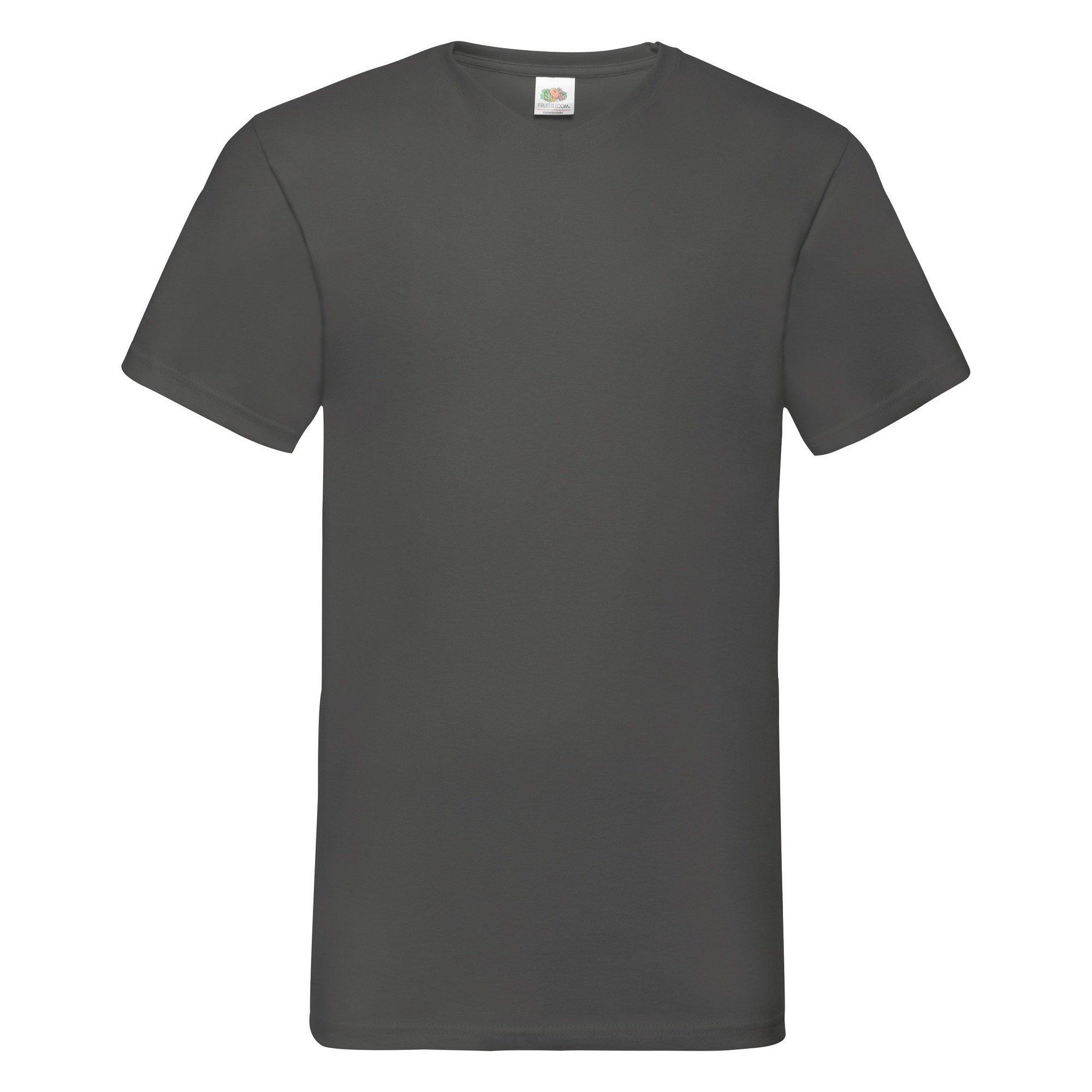 Image of Valueweight Tshirt Männer Mit Vausschnitt, Kurzärmlig Herren Taubengrau 3XL