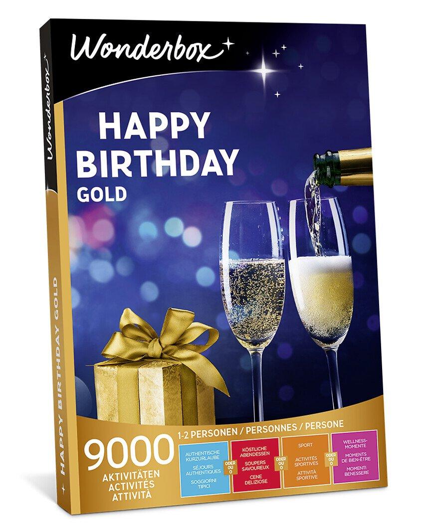 Wonderbox  Happy Birthday Gold 