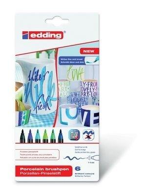 Edding EDDING Porzellanmarker 4200 1-4mm 4200-E6-Cool 6 Cool Colours  