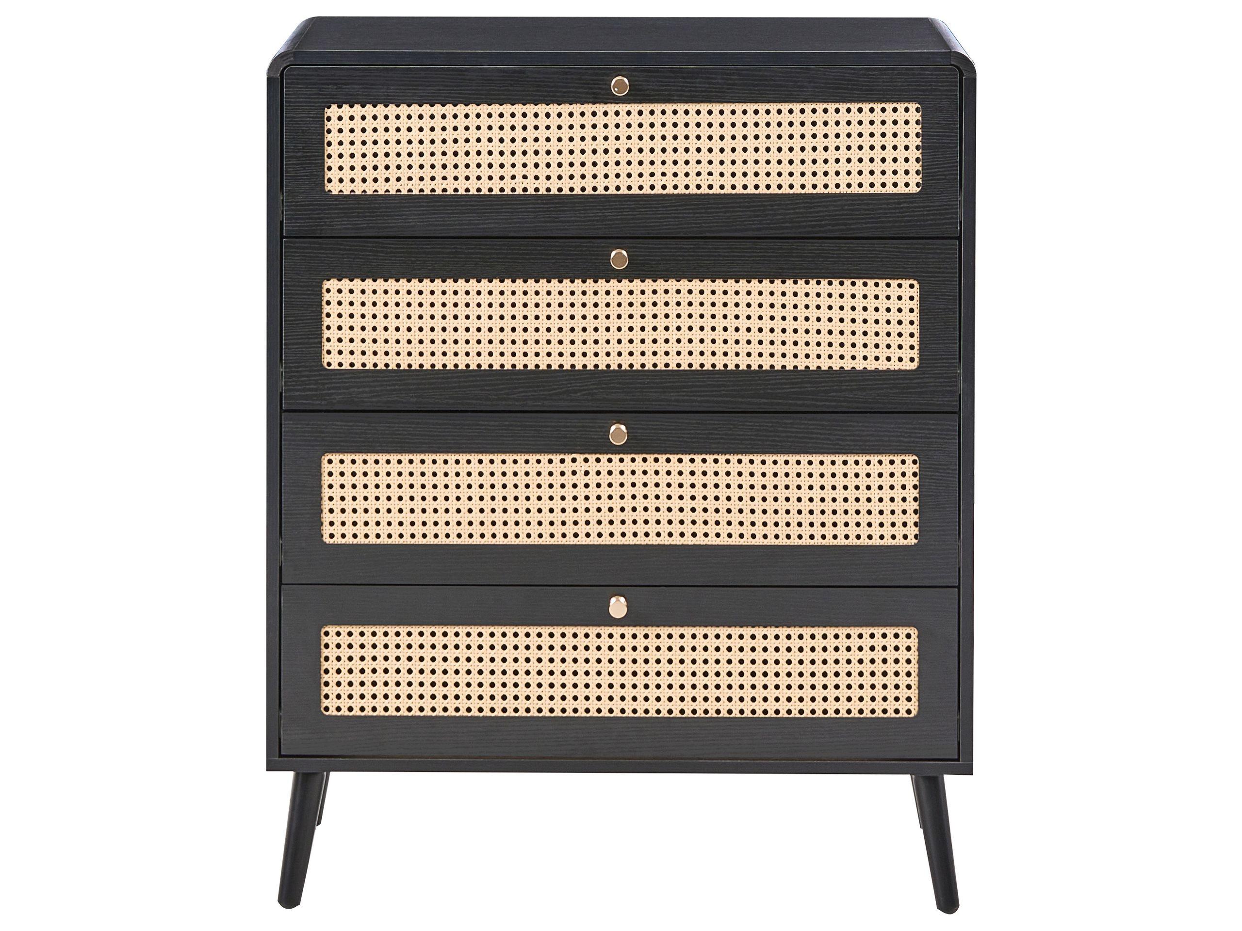 Beliani Commode à 4 tiroirs en MDF Boho MOURA  