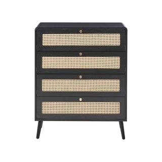 Beliani Commode à 4 tiroirs en MDF Boho MOURA  