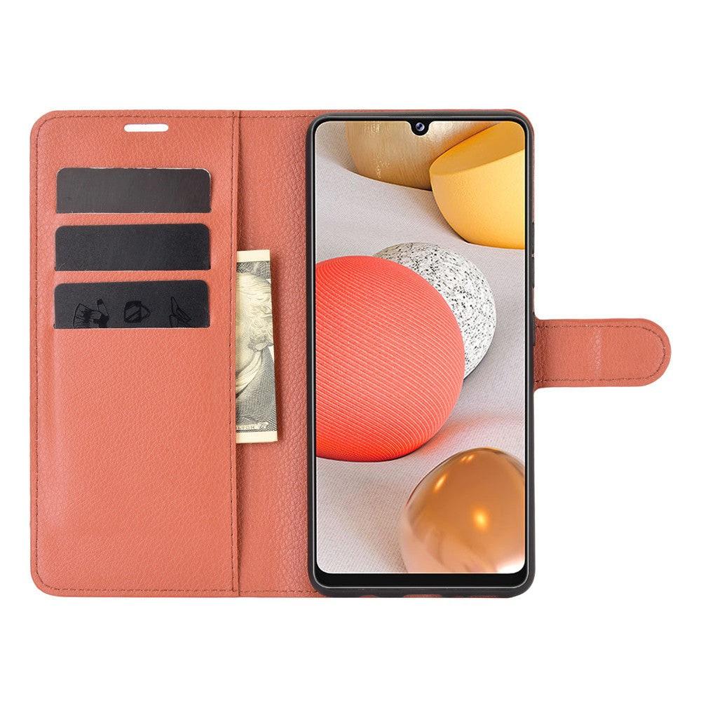 Cover-Discount  Galaxy A42 - Leder Etui Hülle 