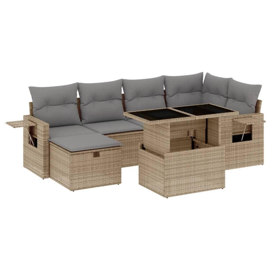 VidaXL set divano da giardino Polirattan  