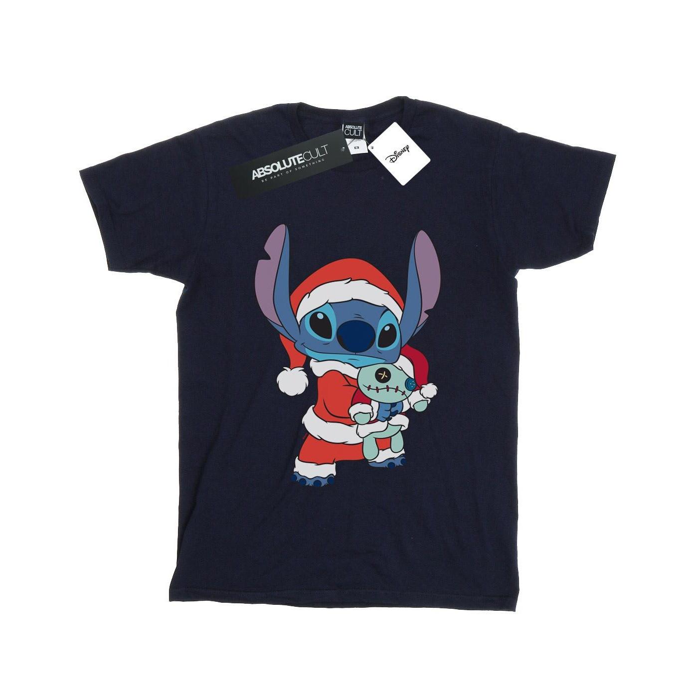 Image of Lilo And Stitch Stitch Christmas Tshirt Damen Marine 3XL