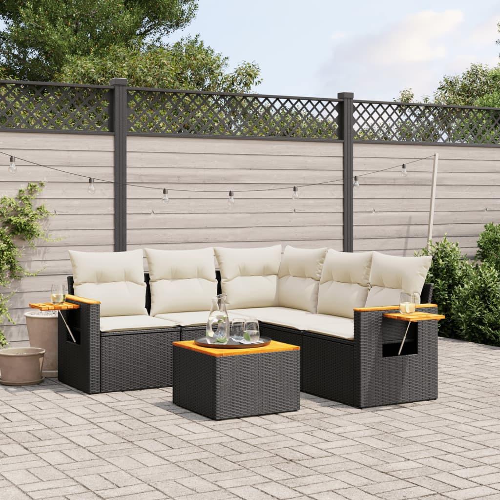 VidaXL set divano da giardino Polirattan  