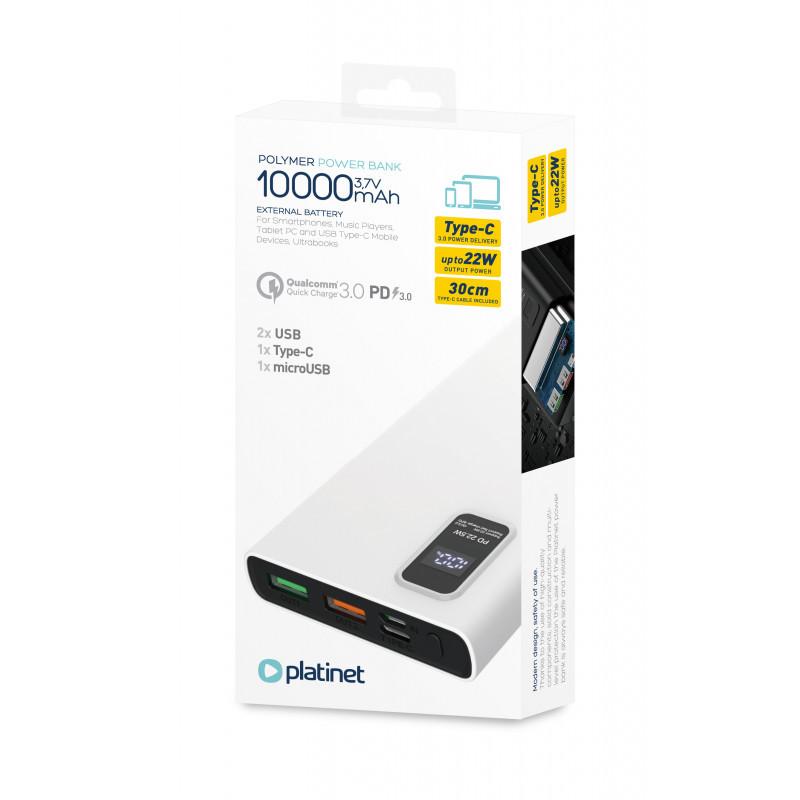 Platinet  Powerbank 10000mAh Quick Charge 