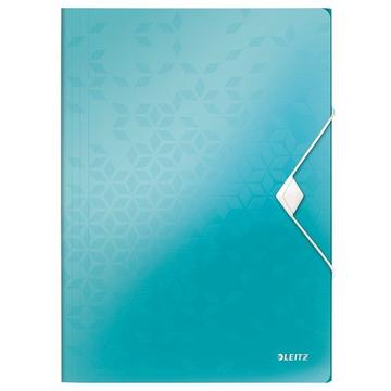 LEITZ Sammelmappe WOW A4 45990051 eisblau für 150 Blatt