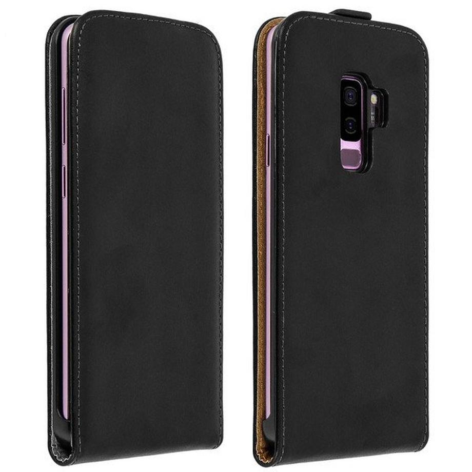 Avizar  Samsung Galaxy S9Plus Leder Etui Schwarz 