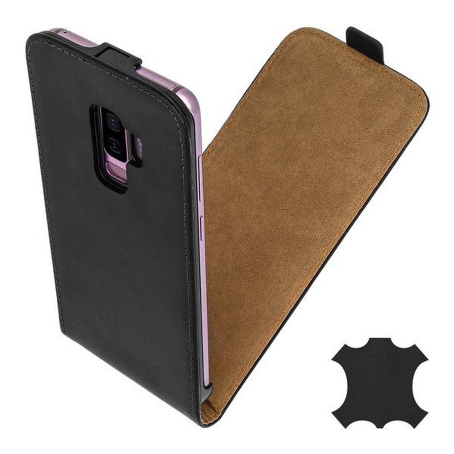 Avizar  Samsung Galaxy S9Plus Leder Etui Schwarz 