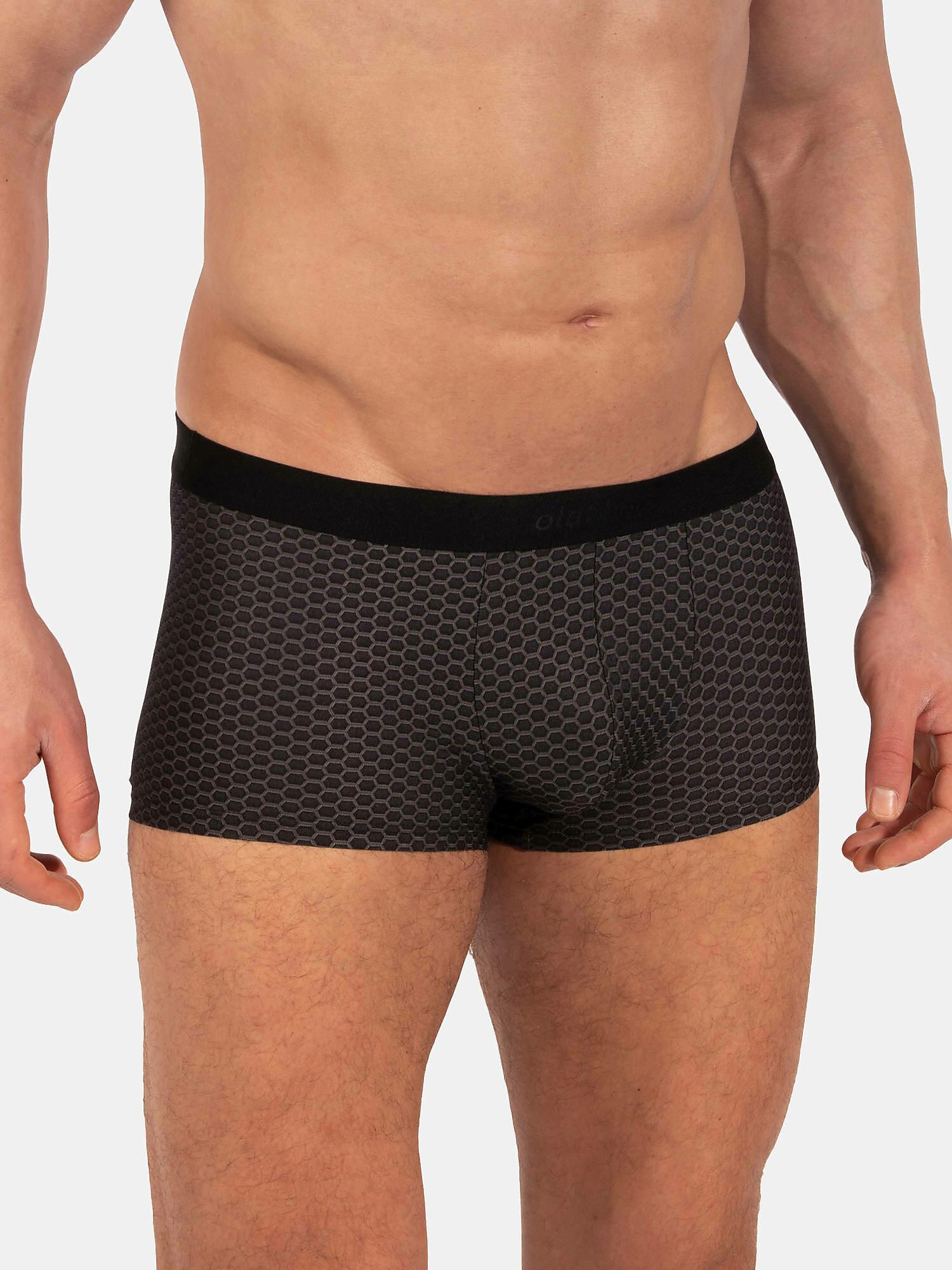 Image of Shorty Red2330 Herren Schwarz Bedruckt S
