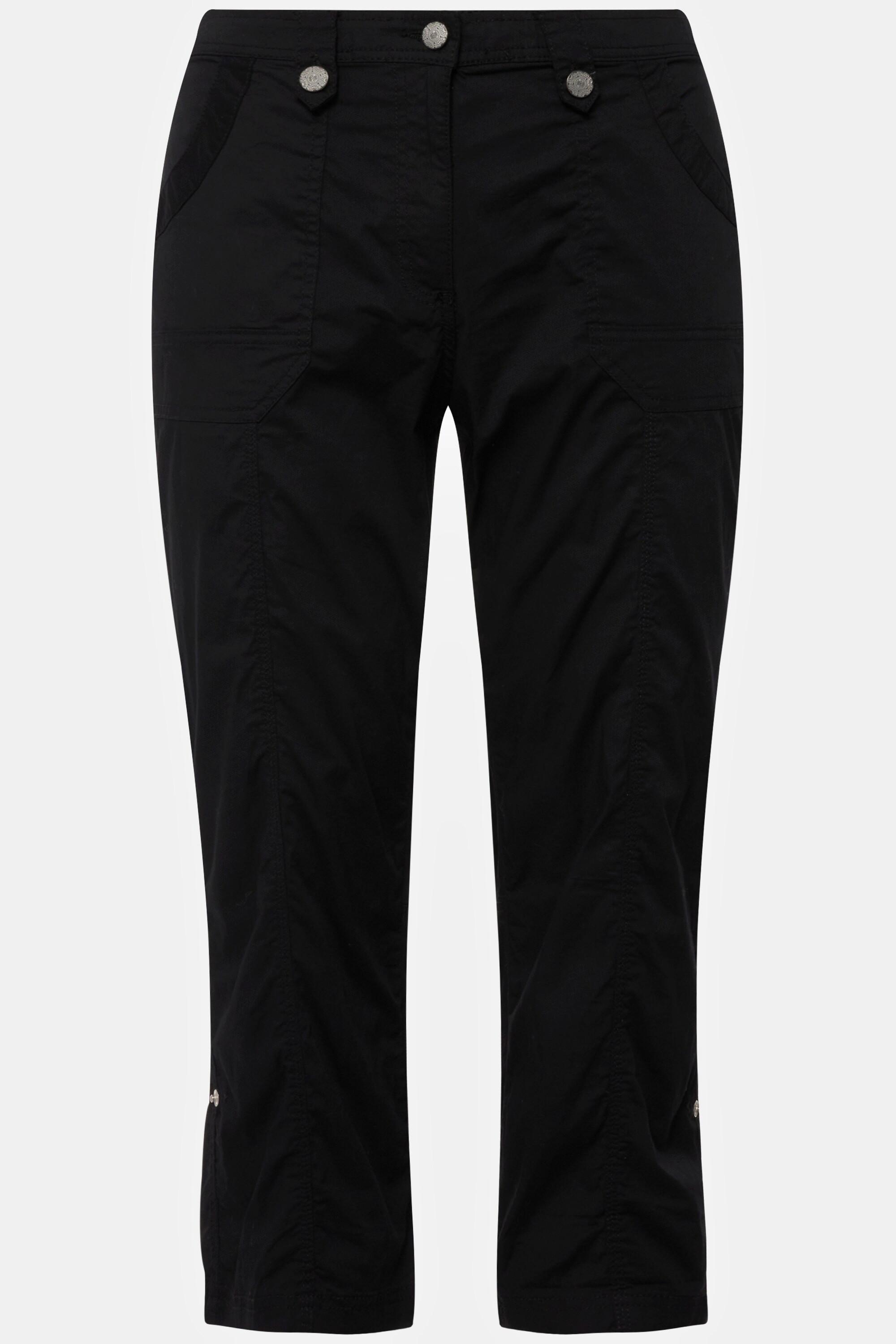 Ulla Popken  Pantalon cargo 7/8 avec attaches, taille confortable 