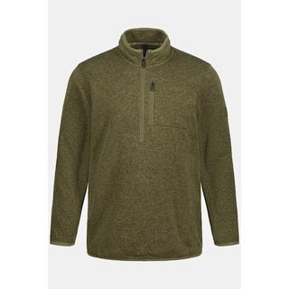 JP1880  Maglione polo da trekking in maglia e pile 