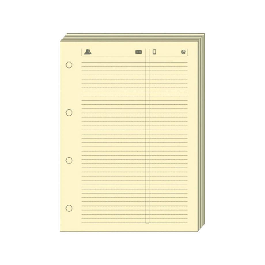 Quo Vadis Ricariche organizer - A righe - 8x12,5 cm - Ricambio  