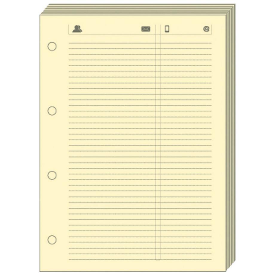 Quo Vadis Ricariche organizer - A righe - 8x12,5 cm - Ricambio  