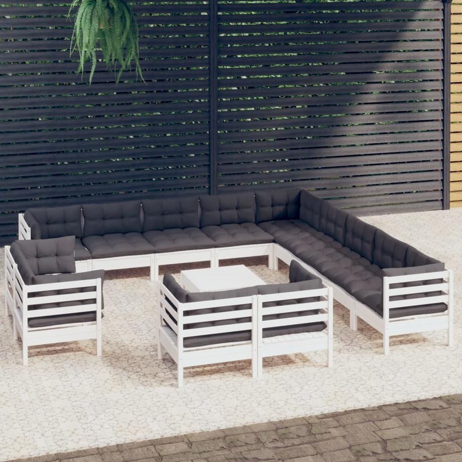 VidaXL set salotto da giardino Legno di pino  