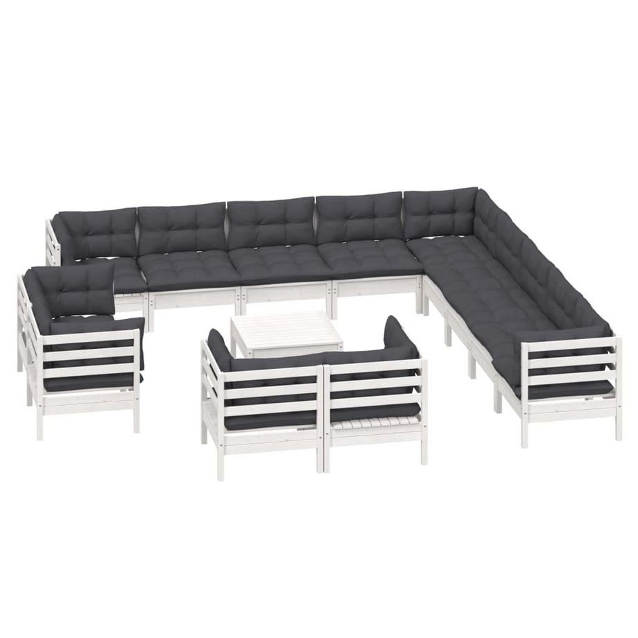 VidaXL set salotto da giardino Legno di pino  