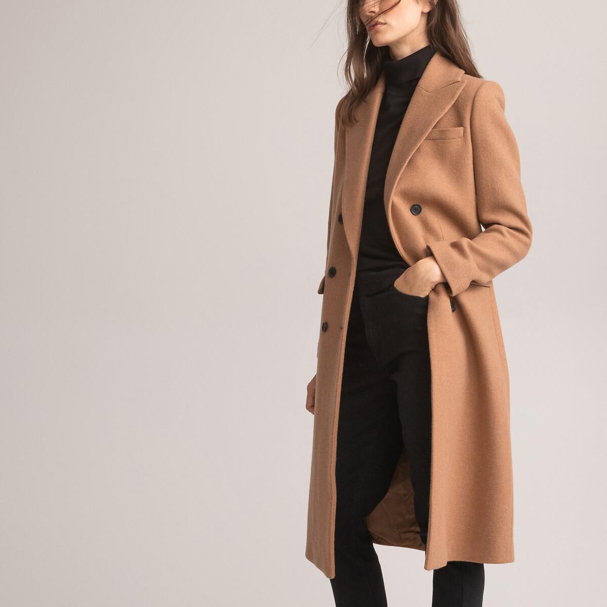 La Redoute Collections  Manteau pardessus long fabriqué en Europe 