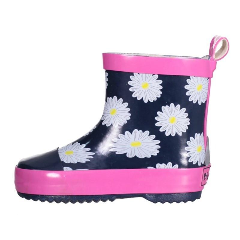 Playshoes  bottes de pluie en caoutchou bébé fille low marguerite 