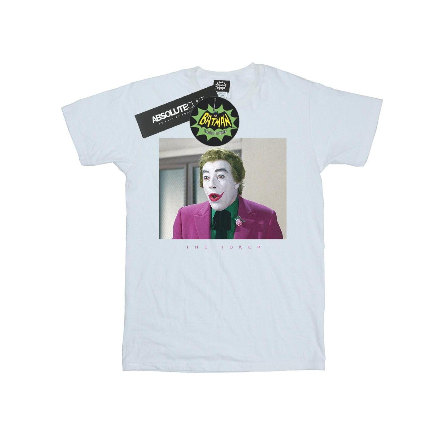 Image of Batman Tv Series Joker Photograph Tshirt Jungen Weiss 128